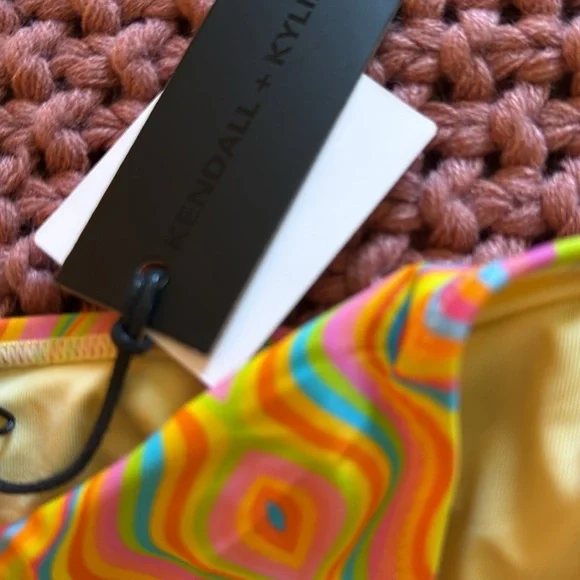 Kendall $ Kylie Swim bikini bottom- Vibrant Multicolor Bikini Bottom. Free Top - Picture 6 of 9